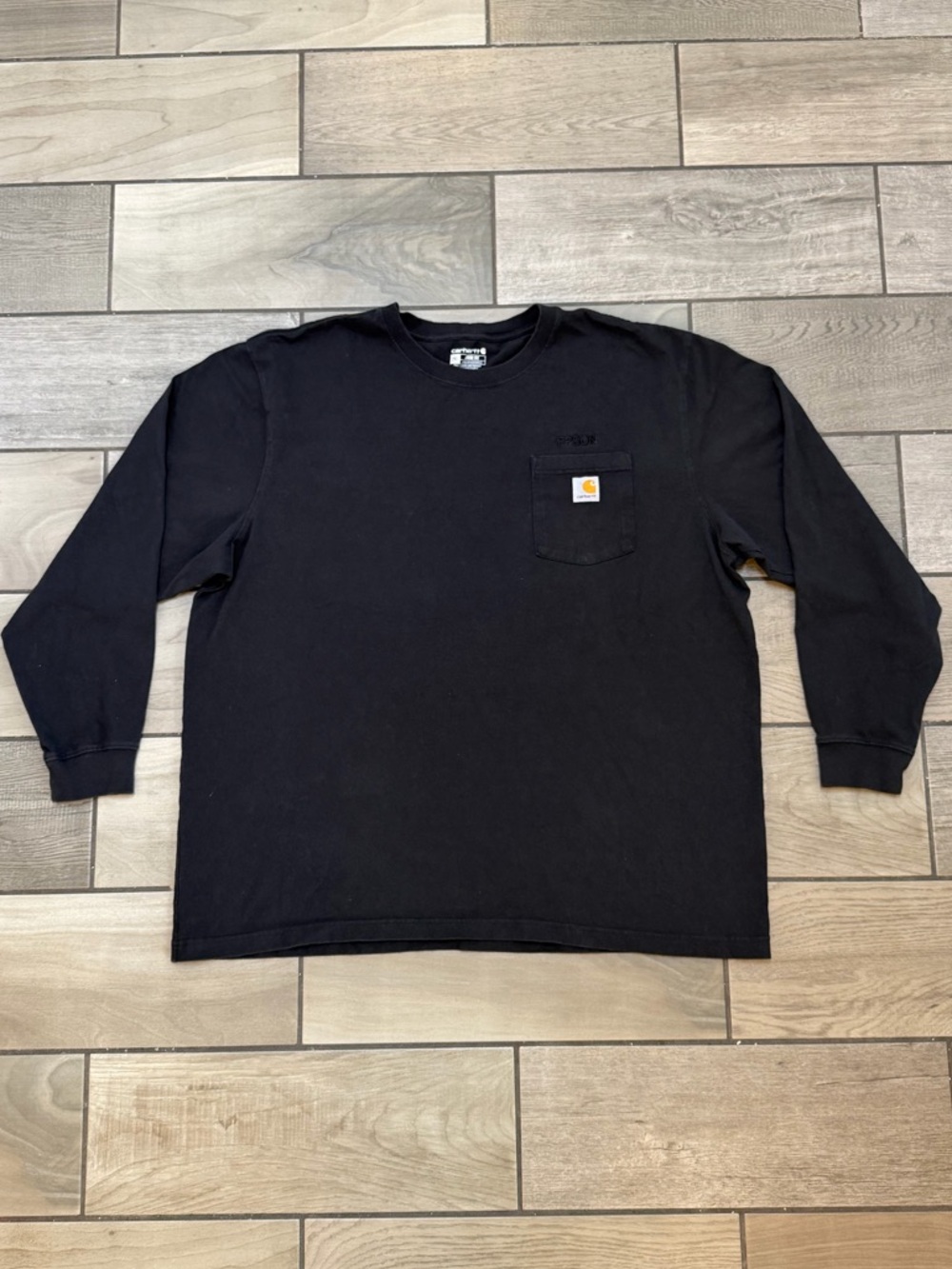 Carhartt Black Long Sleeve Pocket Tee